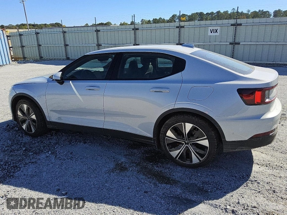 2023 Polestar 2 with VIN YSMEG3KA2PL157504, listed as a Copart auction lot 76419324 with 0 mi miles and Salvage Title. Bid and sale history available at carsss.com. Image 2.