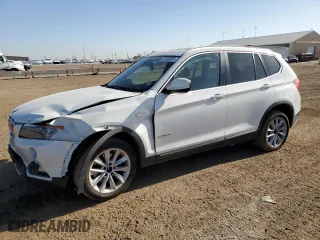 2011 BMW X3 28i with VIN 5UXWX5C52BL708227, listed as a Copart auction lot 52453955 with 101,206 mi miles and Salvage Title. Bid and sale history available at carsss.com. Image 1.