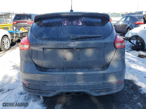 2015 Ford Focus ST with VIN 1FADP3L99FL281267, listed as a Copart auction lot 43013865 with 106,953 mi miles and Salvage Title. Bid and sale history available at carsss.com. Image 6.