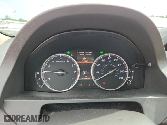 2017 Acura RDX Advance with VIN 5J8TB3H78HL002925, listed as a Copart auction lot 59777585 with 104,685 mi miles and Salvage title. Bid and sale history available at DreamBid. Image 9.