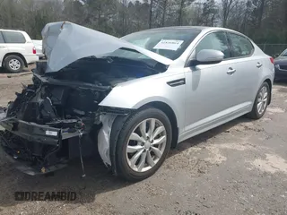 2015 Kia Optima EX with VIN 5XXGN4A77FG501283, listed as a IAAI auction lot 41836864 with 19,875 mi miles. Bid and sale history available at carsss.com. Image 2.