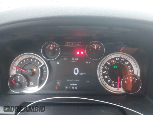 2018 Ram 1500 Big Horn with VIN 1C6RR7LG3JS215027, listed as a IAAI auction lot 41917547 with 90,581 mi miles. Bid and sale history available at carsss.com. Image 7.