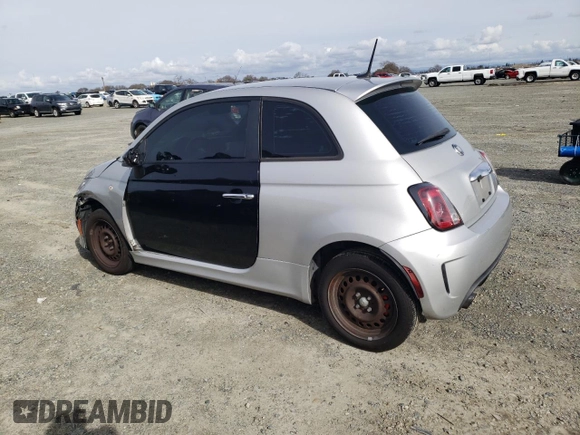 2013 FIAT 500 Turbo with VIN 3C3CFFHH8DT554229, listed as a Copart auction lot 45544355 with 127,548 mi miles and Salvage title. Bid and sale history available at DreamBid. Image 2.