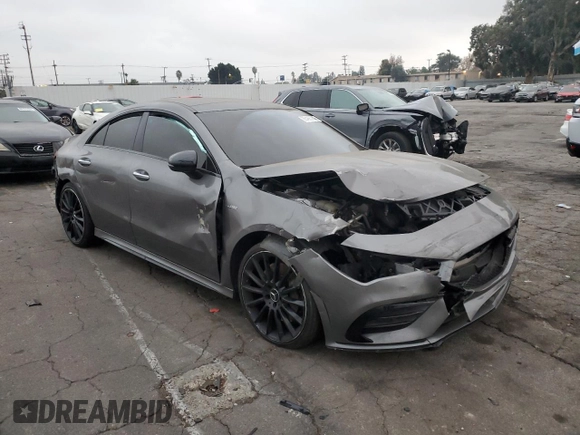 2021 Mercedes-Benz CLA with VIN W1K5J5BB3MN191099, listed as a Copart auction lot 86485784 with 41,387 mi miles and Salvage Title. Bid and sale history available at carsss.com. Image 4.