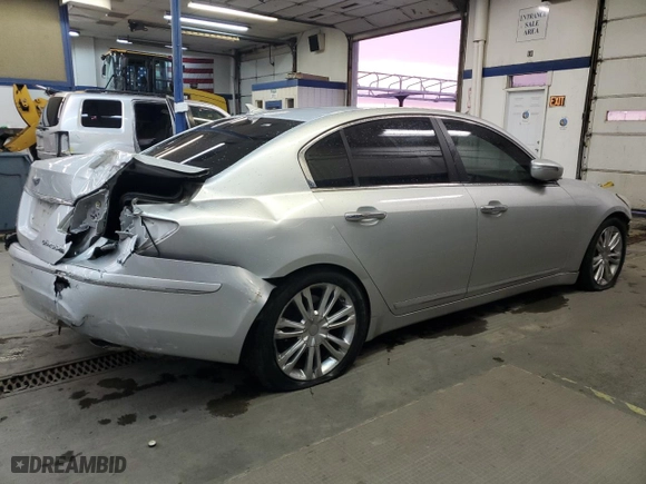 2010 Hyundai Genesis with VIN KMHGC4DF5AU100886, listed as a Copart auction lot 80949054 with 187,780 mi miles and Salvage Title. Bid and sale history available at carsss.com. Image 3.