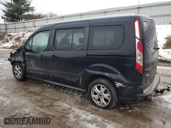 2015 Ford Transit Connect Wagon Titanium with VIN NM0GE9G76F1219343, listed as a Copart auction lot 43380065 with 0 mi miles and Clean Title. Bid and sale history available at carsss.com. Image 2.