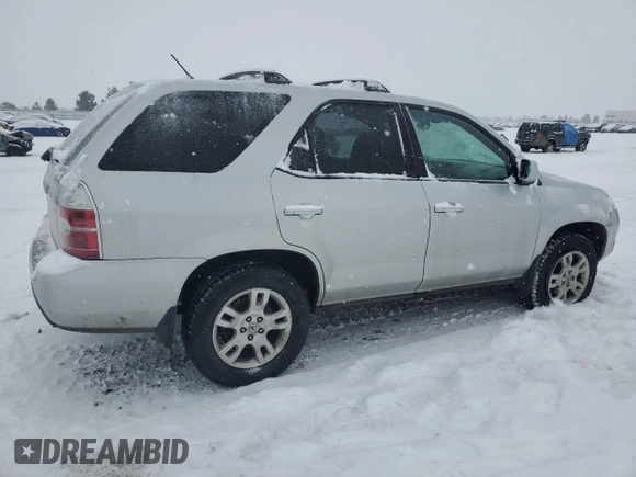2004 Acura MDX Touring Pkg with VIN 2HNYD18624H518855, listed as a Copart auction lot 44821605 with 227,180 mi miles and Salvage Title. Bid and sale history available at carsss.com. Image 3.