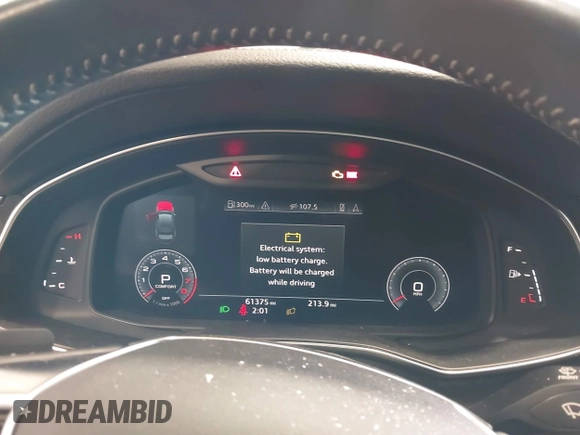 2019 Audi A6 Premium Plus with VIN WAUE8AF25KN115936, listed as a IAAI auction lot 41857722 with 61,375 mi miles. Bid and sale history available at carsss.com. Image 7.