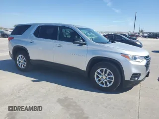 2021 Chevrolet Traverse LS with VIN 1GNERFKW8MJ193604, listed as a Copart auction lot 77136114 with 61,366 mi miles and Salvage Title. Bid and sale history available at carsss.com. Image 4.