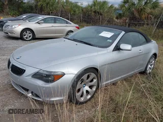 2005 BMW 6 Series 645Ci with VIN WBAEK73475B322960, listed as a IAAI auction lot 41044973 with Not Provided miles. Bid and sale history available at carsss.com. Image 16.