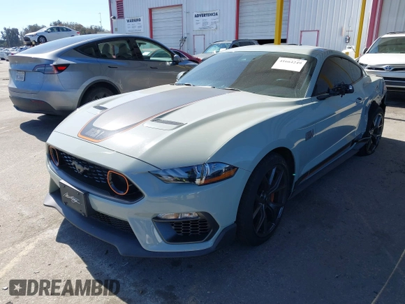 2021 Ford Mustang Mach 1 with VIN 1FA6P8R08M5550536, listed as a IAAI auction lot 41664249 with 19,006 mi miles and . Bid and sale history available at DreamBid. Image 17.
