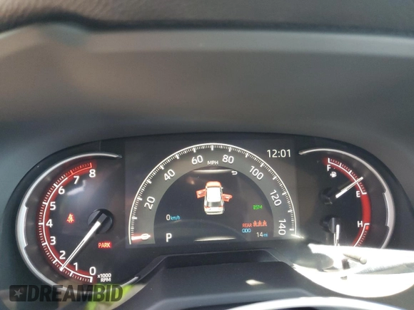 2025 Toyota RAV4 XLE Premium with VIN 2T3A1RFV4SC522493, listed as a Copart auction lot 58569445 with 14 mi miles and Salvage title. Bid and sale history available at DreamBid. Image 9.