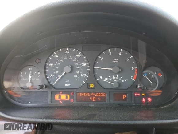 2000 BMW 3 Series 323Ci with VIN WBABM3343YJN86760, listed as a Copart auction lot 78808594 with 134,945 mi miles and Clean Title. Bid and sale history available at DreamBid. Image 9.