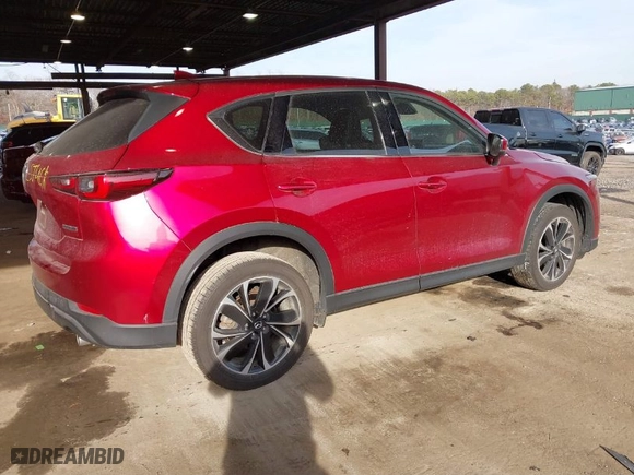 2022 Mazda CX-5 2.5 S Premium Package with VIN JM3KFBDM7N0537947, listed as a IAAI auction lot 41195784 with NaN miles. Bid and sale history available at carsss.com. Image 4.