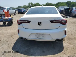 2021 Acura TLX with VIN 19UUB5F35MA003021, listed as a Copart auction lot 62296345 with 46,078 mi miles and Salvage title. Bid and sale history available at DreamBid. Image 6.