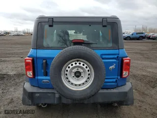 2021 Ford Bronco with VIN 1FMDE5AH5MLA75684, listed as a Copart auction lot 53048815 with 56,265 mi miles and Salvage Title. Bid and sale history available at carsss.com. Image 6.