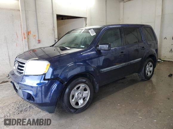 2015 Honda Pilot LX with VIN 5FNYF3H23FB012632, listed as a Copart auction lot 44495925 with 157,910 mi miles and Salvage Title. Bid and sale history available at carsss.com. Image 1.