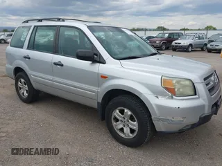 2006 Honda Pilot LX with VIN 2HKYF18126H513962, listed as a IAAI auction lot 42781544 with 253,198 mi miles and . Bid and sale history available at DreamBid. Image 1.