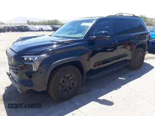 2024 Toyota Sequoia SR5 with VIN 7SVAAABA9RX030749, listed as a Copart auction lot 63784054 with 1,504 mi miles and Salvage Title. Bid and sale history available at carsss.com. Image 1.