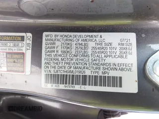 2021 Acura RDX w/A-Spec Package с VIN 5J8TC1H6XML019826, выставлен на аукционе IAAI как лот 42309193 с пробегом 99 354 миль миль и . История ставок и продаж доступна на DreamBid. Изображение 9.