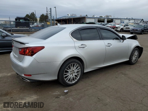 2013 Lexus GS 350 with VIN JTHCE1BL1D5002696, listed as a Copart auction lot 45963774 with 120,107 mi miles and Salvage Title. Bid and sale history available at DreamBid. Image 3.