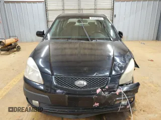 2009 Kia Rio LX with VIN KNADE243896580883, listed as a Copart auction lot 43735505 with 135,726 mi miles and Salvage Title. Bid and sale history available at carsss.com. Image 5.