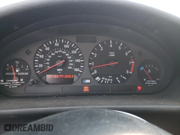 1995 BMW 3 Series M3 with VIN WBSBF9320SEH08288, listed as a Copart auction lot 69810124 with 157,156 mi miles and Salvage Title. Bid and sale history available at DreamBid. Image 9.