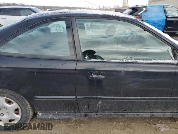 2000 Honda Civic EX with VIN 1HGEJ8246YL105316, listed as a Copart auction lot 47733575 with 233,688 mi miles and Salvage Title. Bid and sale history available at carsss.com. Image 10.