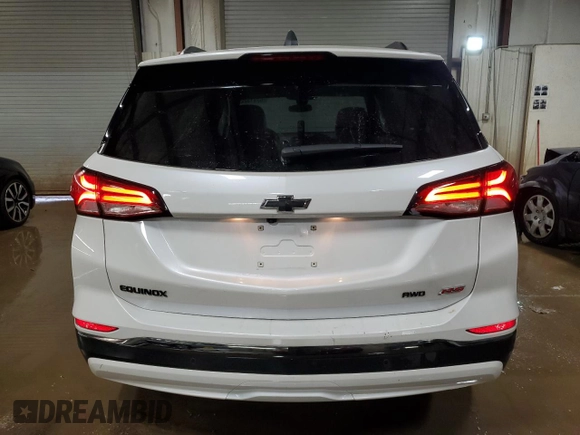 2023 Chevrolet Equinox RS with VIN 3GNAXWEG9PS110886, listed as a Copart auction lot 52318225 with 28,557 mi miles and Salvage title. Bid and sale history available at DreamBid. Image 6.