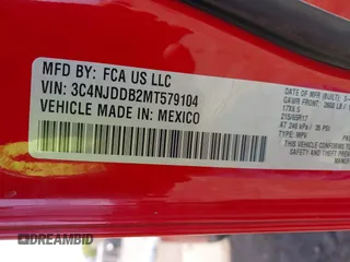 2021 Jeep Compass Trailhawk с VIN 3C4NJDDB2MT579104, выставлен на аукционе IAAI как лот 41922575 с пробегом 45 514 миль миль и . История ставок и продаж доступна на DreamBid. Изображение 9.