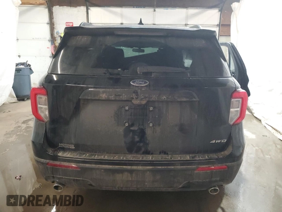 2023 Ford Explorer ST-Line with VIN 1FMSK8KH4PGA94157, listed as a Copart auction lot 48852515 with 37,842 mi miles and Salvage title. Bid and sale history available at DreamBid. Image 6.