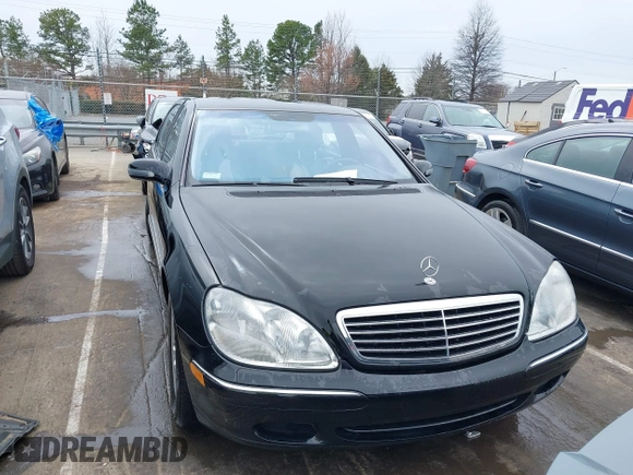 2002 Mercedes-Benz S-Class 4.3L with VIN WDBNG70JX2A298541, listed as a IAAI auction lot 41757586 with 98,305 mi miles. Bid and sale history available at carsss.com. Image 12.
