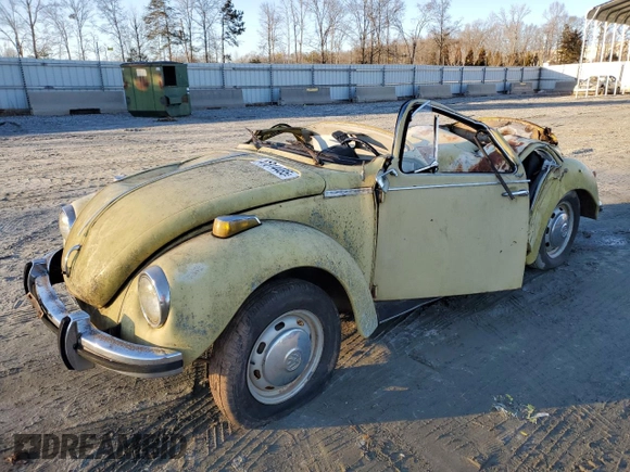 1973 Volkswagen Beetle with VIN 1332037341, listed as a Copart auction lot 41814485 with 95,231 mi miles and Non Repairable. Bid and sale history available at DreamBid. Image 1.