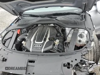 2015 Audi A8 L 4.0T with VIN WAU32AFD2FN019083, listed as a Copart auction lot 45976045 with 83,724 mi miles and Salvage Title. Bid and sale history available at carsss.com. Image 13.