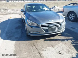 2016 Hyundai Genesis 3.8L with VIN KMHGN4JEXGU118623, listed as a IAAI auction lot 41401807 with 105,060 mi miles. Bid and sale history available at carsss.com. Image 17.