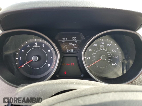2014 Hyundai Elantra SE with VIN 5NPDH4AEXEH481154, listed as a Copart auction lot 63618325 with 113,439 mi miles and Salvage title. Bid and sale history available at DreamBid. Image 9.