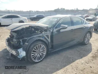 2023 Lexus IS 300 z VIN JTHD81F20P5050420, wystawiony jako Copart lot #42307255 z przebiegiem 9 818 mil mil oraz Szkoda całkowita • Salvage title. Historia ofert i sprzedaży dostępna na DreamBid. Obrazek 1.