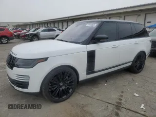 2018 Land Rover Range Rover with VIN SALGR2RV7JA399251, listed as a Copart auction lot 82003854 with 95,605 mi miles and Salvage title. Bid and sale history available at DreamBid. Image 1.