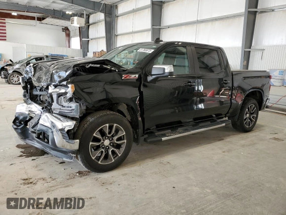 2019 Chevrolet Silverado 1500 LT with VIN 3GCUYDED5KG193371, listed as a Copart auction lot 51765875 with 145,643 mi miles and Salvage Title. Bid and sale history available at carsss.com. Image 1.