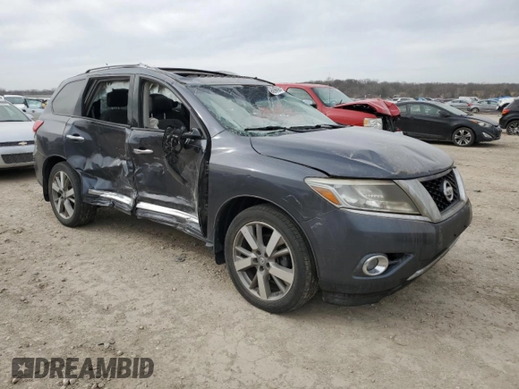 2014 Nissan Pathfinder SV with VIN 5N1AR2MM5EC641116, listed as a Copart auction lot 49459495 with 137,754 mi miles and Salvage Title. Bid and sale history available at carsss.com. Image 4.