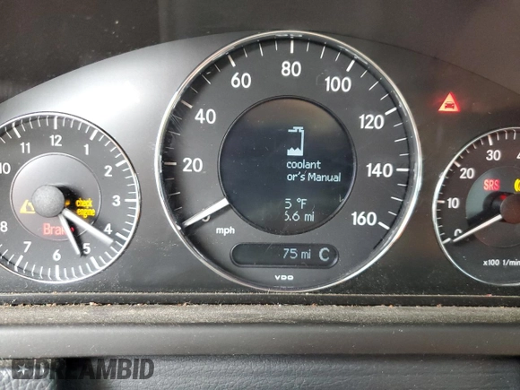 2007 Mercedes-Benz CLK 350 with VIN WDBTK56F27F208807, listed as a Copart auction lot 76954644 with 95,775 mi miles and Salvage Title. Bid and sale history available at DreamBid. Image 9.