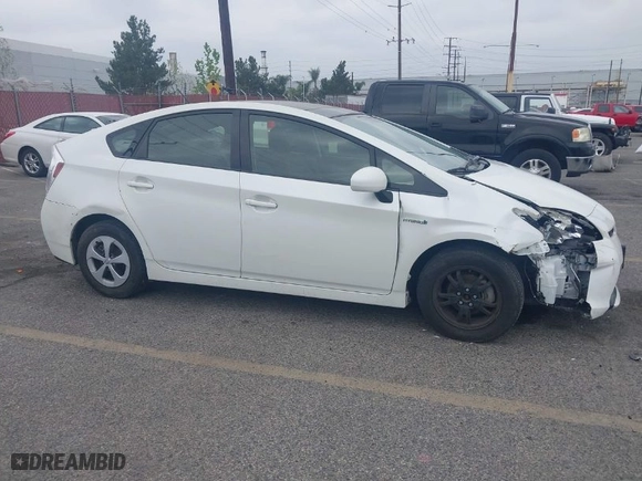 2013 Toyota Prius One with VIN JTDKN3DU0D1675341, listed as a IAAI auction lot 41906996 with 102,492 mi miles. Bid and sale history available at carsss.com. Image 13.