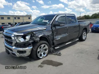 2022 Ram 1500 Big Horn with VIN 1C6RREFG9NN254225, listed as a Copart auction lot 68360954 with 89,472 mi miles and Salvage title. Bid and sale history available at DreamBid. Image 1.