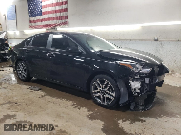 2019 Kia Forte S with VIN 3KPF34ADXKE012242, listed as a Copart auction lot 52129775 with 60,277 mi miles and Salvage Title. Bid and sale history available at carsss.com. Image 4.