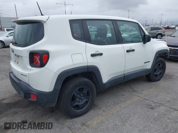 2017 Jeep Renegade Sport with VIN ZACCJBAB8HPF82862, listed as a IAAI auction lot 42057871 with 109,447 mi miles and . Bid and sale history available at carsss.com. Image 4.