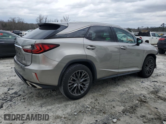 2017 Lexus RX with VIN 2T2BZMCA1HC124169, listed as a Copart auction lot 41709733 with 87,079 mi miles. Bid and sale history available at carsss.com. Image 3.