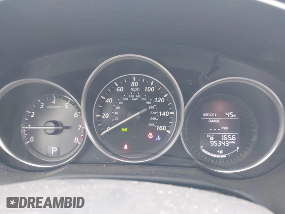 2015 Mazda CX-5 Sport with VIN JM3KE4BY0F0507727, listed as a IAAI auction lot 41249151 with 95,343 mi miles. Bid and sale history available at carsss.com. Image 7.