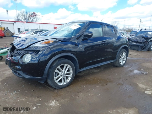 2015 Nissan Juke SV with VIN JN8AF5MV8FT559992, listed as a IAAI auction lot 41838737 with 108,040 mi miles. Bid and sale history available at carsss.com. Image 17.