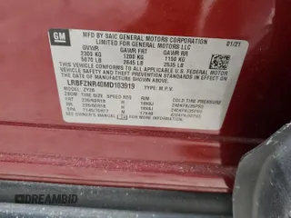 2021 Buick Envision Essence with VIN LRBFZNR40MD103919, listed as a Copart auction lot 42542915 with Not Provided miles and Salvage Title. Bid and sale history available at carsss.com. Image 14.