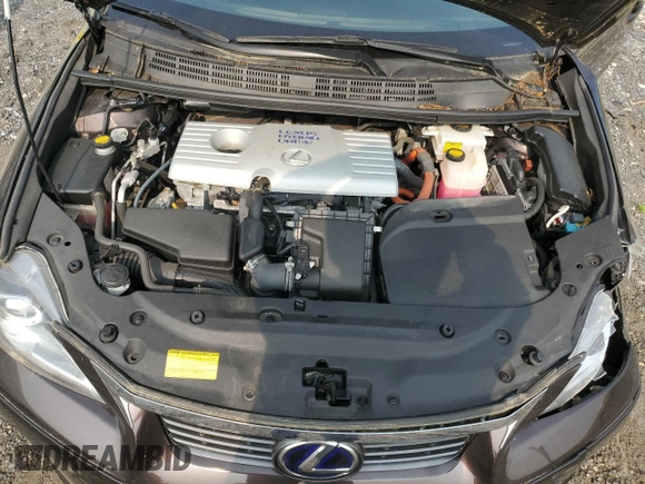 2011 Lexus CT 200h with VIN JTHKD5BH8B2030009, listed as a Copart auction lot 57466375 with 70,886 mi miles and Salvage title. Bid and sale history available at DreamBid. Image 11.